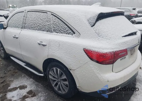 2014 Acura Mdx Technology Package z USA, uszkodzony, nr VIN 5FRYD4H44EB050056